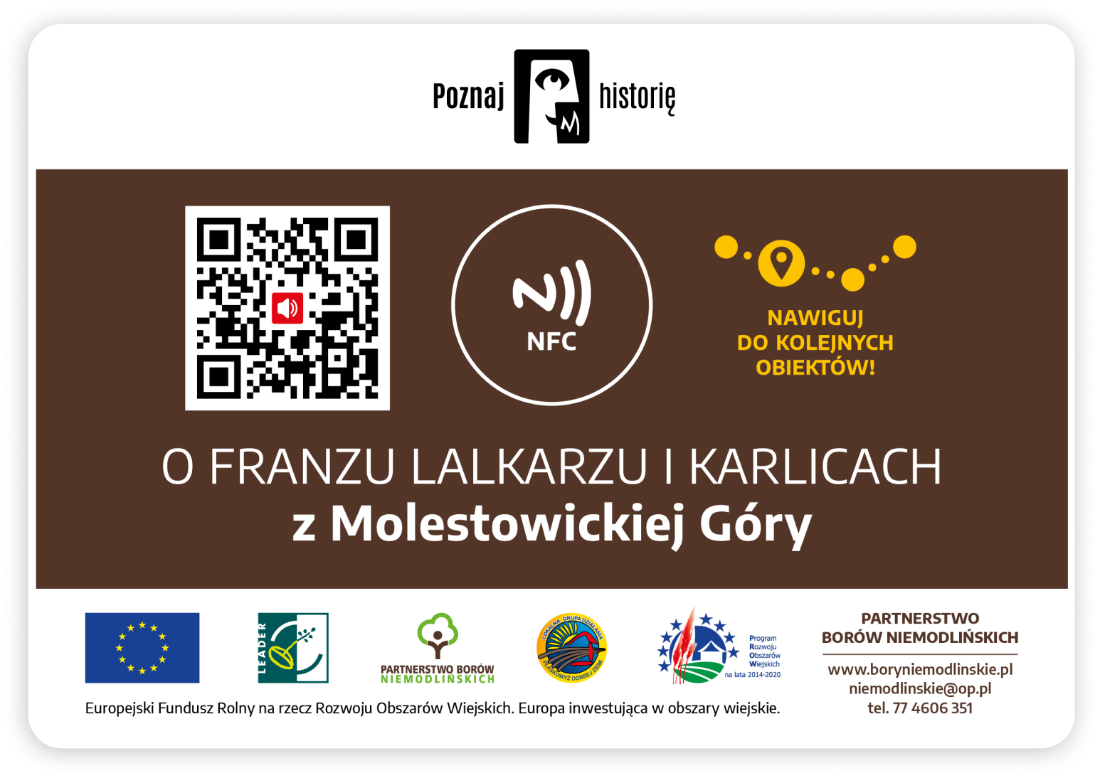 Tabliczka z QR kodem
