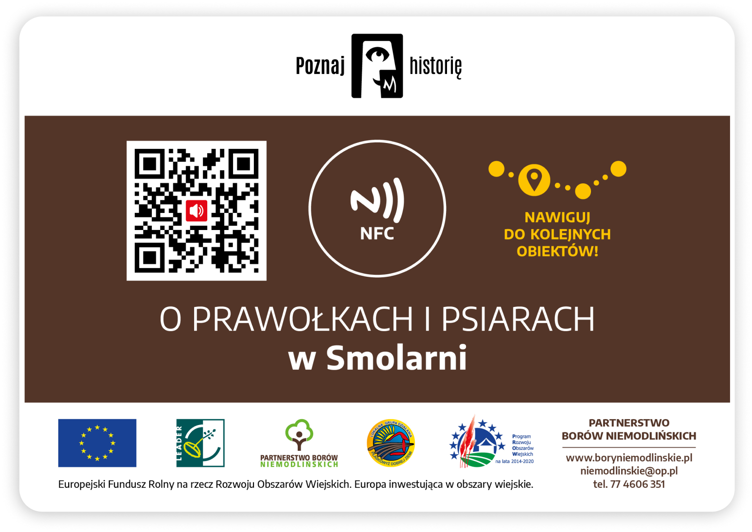 Tabliczka z QR kodem