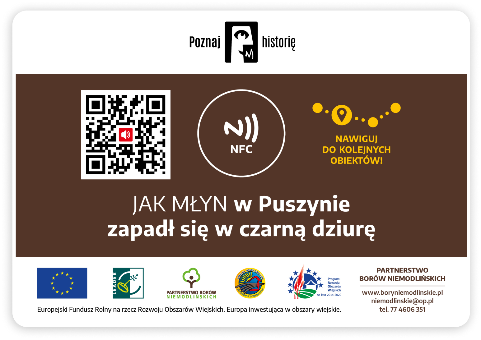 Tabliczka z QR kodem