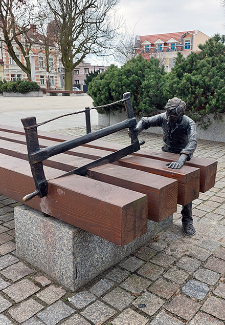 Rzeźba miejska Józwa