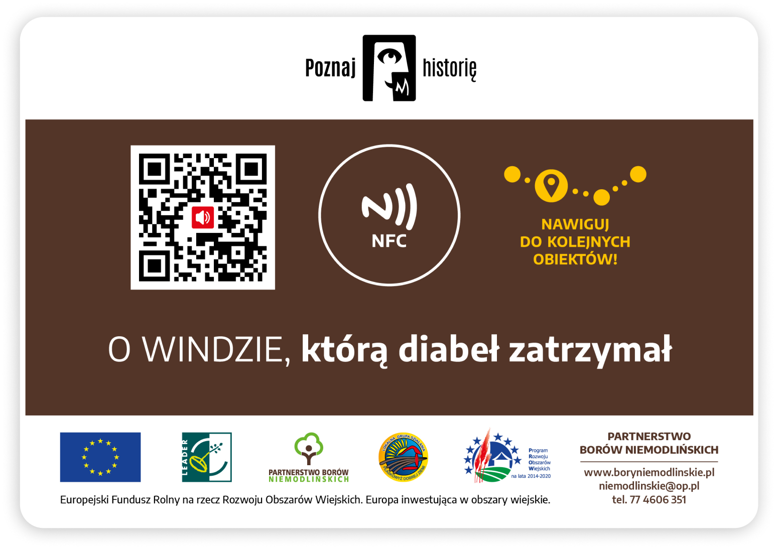 Tabliczka z QR kodem