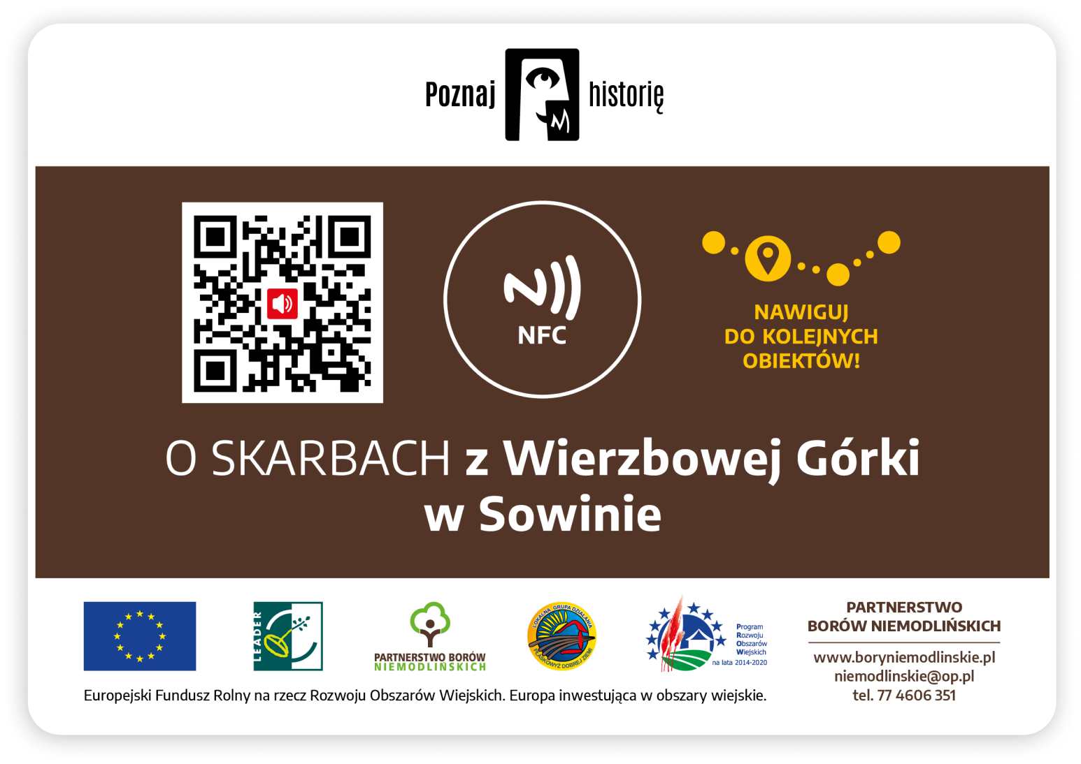 Tabliczka z QR kodem