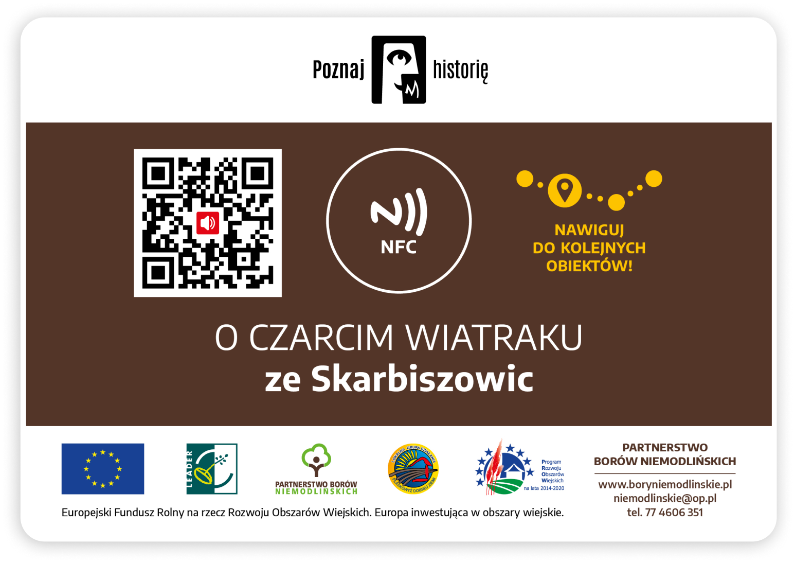 Tabliczka z QR kodem